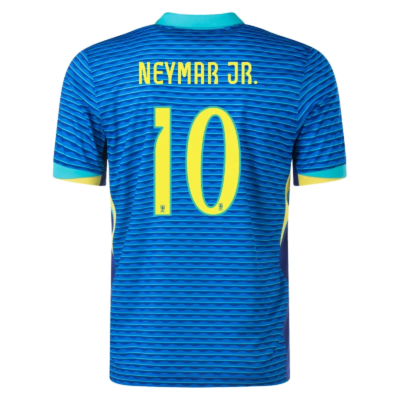 Men's Breathable Polyester Running Jerseys in Bright Neon Colors for High - Visibility WorkoutsNike Mens Brazil Neymar Jr. Away Jersey 24/25 (Soar/Dynamic Yellow)