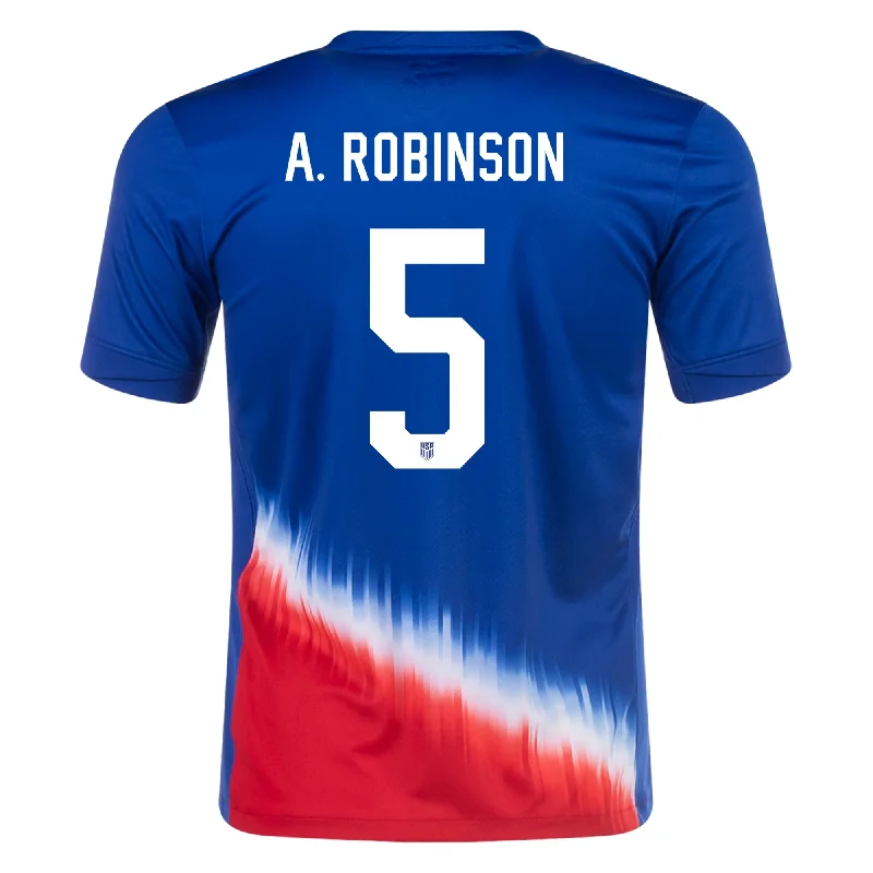 Men's Football Jerseys with Embroidered Club Badges for a Premium and Authentic AppealNike Mens United States Antonee Robinson Away Jersey 24/25 (Old Royal/Sport Red)