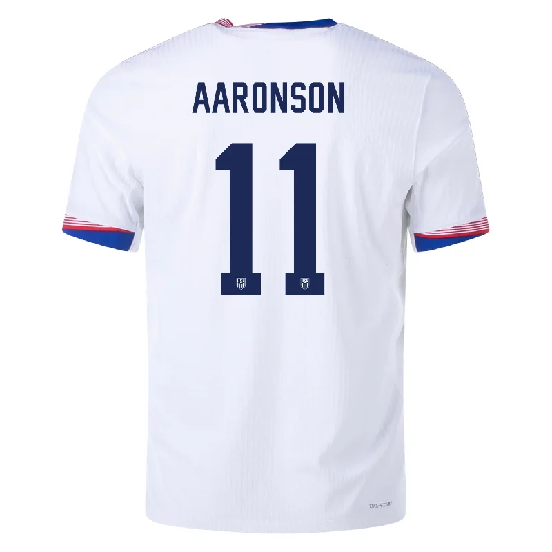 Men's Sustainable Organic Cotton Rugby Jerseys for Eco - Conscious Sports EnthusiastsNike Mens United States Authentic Brenden Aaronson Match Home Jersey 24/25 (White/Obsidian)