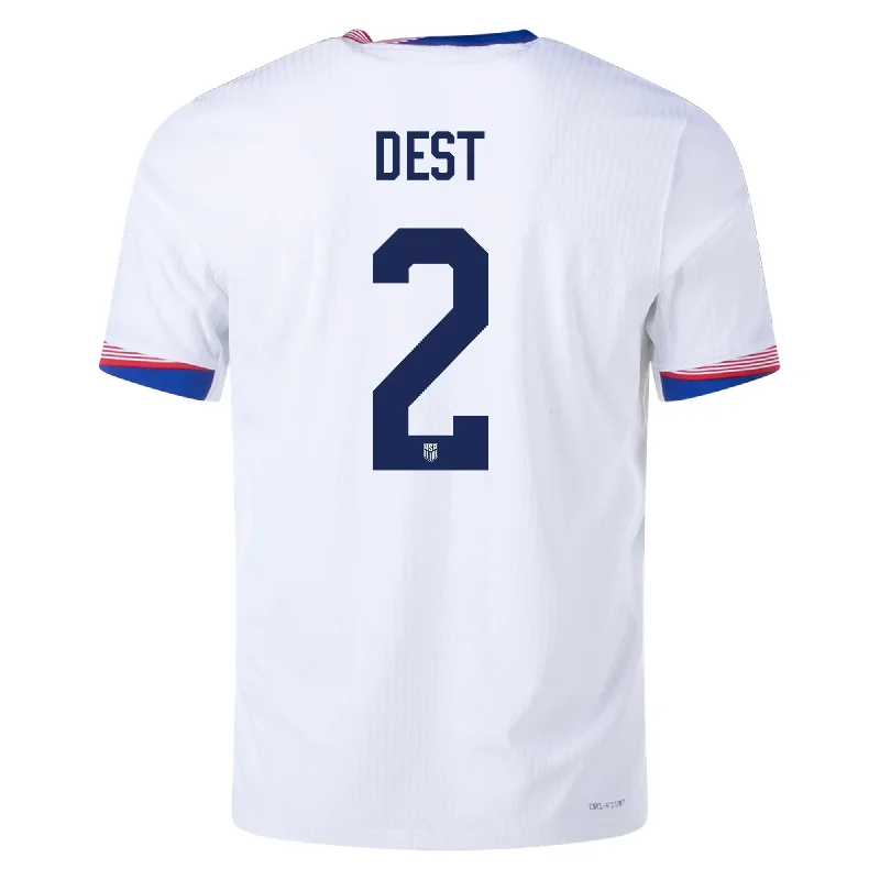 Men's Limited - Release American Football Jerseys of Rookie Stars for Early Adopters and FansNike Mens United States Authentic Sergino Dest Match Home Jersey 24/25 (White/Obsidian)