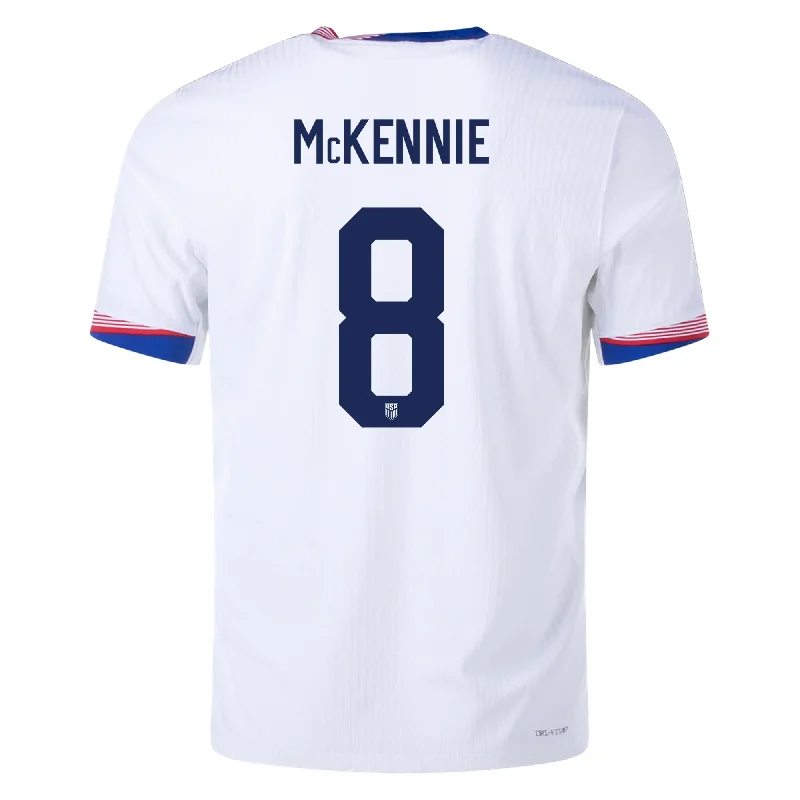 Men's Football Jerseys with Embroidered Club Badges for a Premium and Authentic AppealNike Mens United States Authentic Weston McKennie Match Home Jersey 24/25 (White/Obsidian)