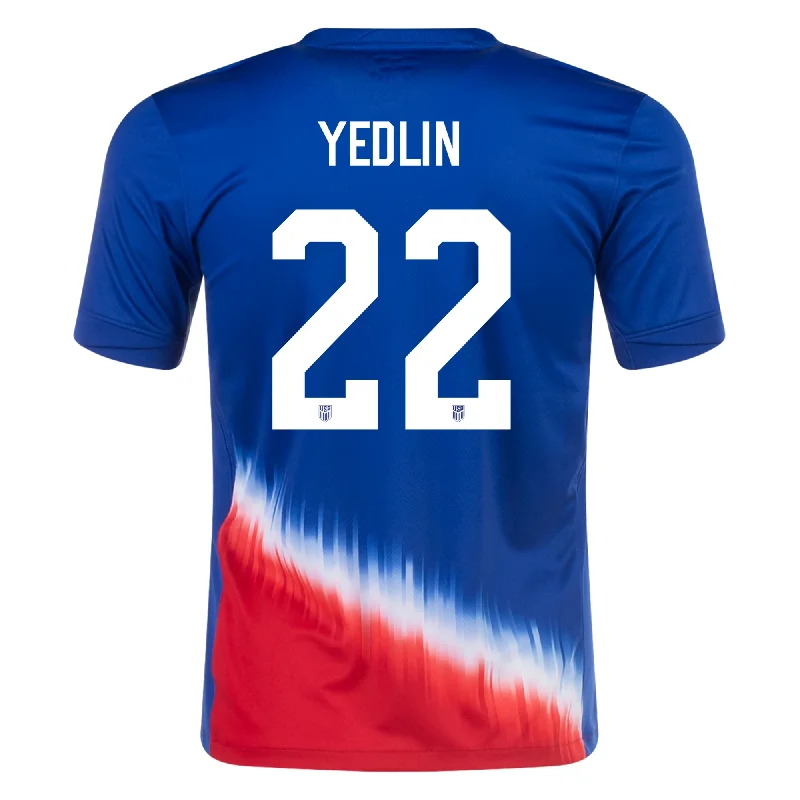 Men's Basketball Jerseys in Sleeveless Design for Enhanced Mobility on the CourtNike Mens United States Deandre Yedlin Away Jersey 24/25 (Old Royal/Sport Red)