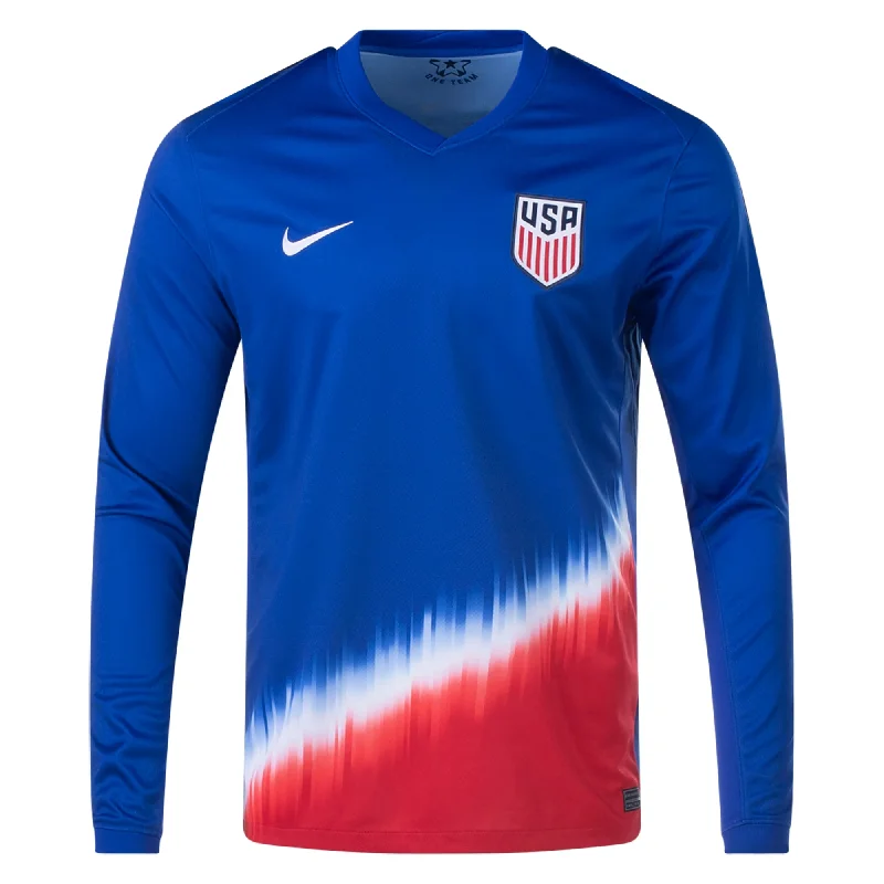 Men's Replica Hockey Jerseys of Star Players for Devoted Ice Hockey SupportersNike United States Long Sleeve Away Jersey 24/25 (Old Royal/Sport Red)