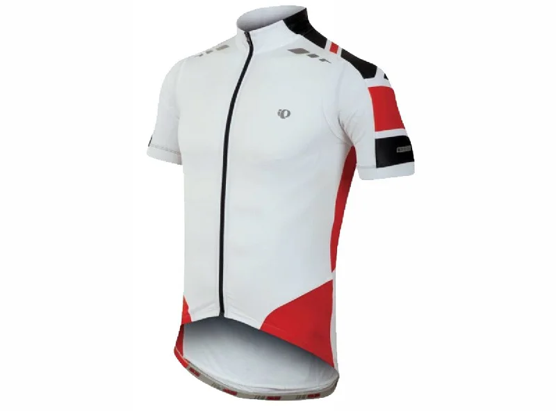 Men's Sustainable Organic Cotton Rugby Jerseys for Eco - Conscious Sports EnthusiastsPearl Izumi Pro InRCool Short Sleeve Road Jersey - White-Shadow Gray