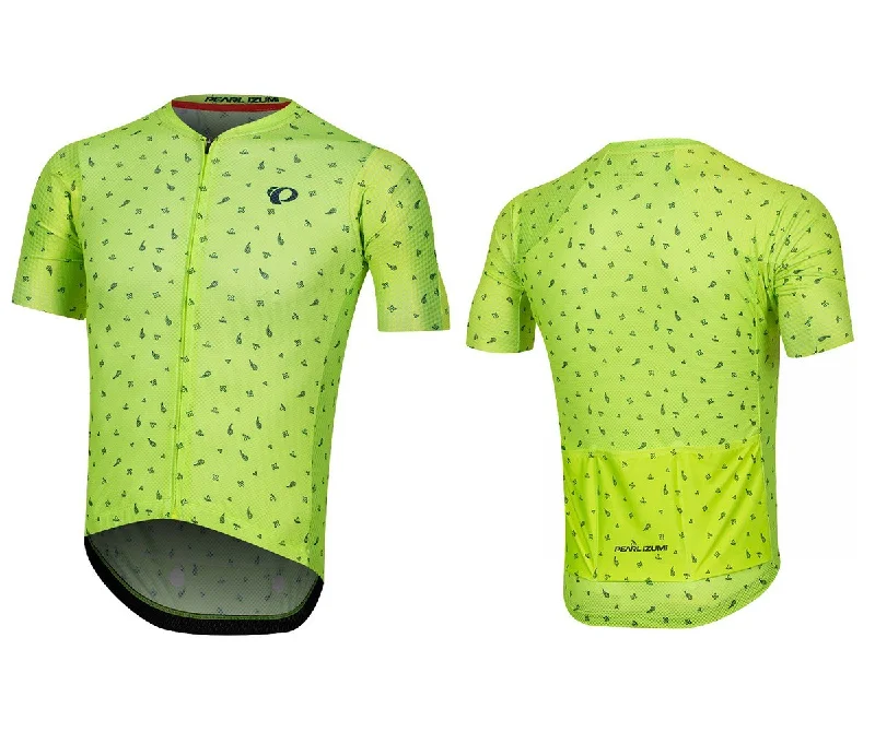 Men's Retro Soccer Jerseys of Famous Clubs from the 90s for Nostalgic Football EnthusiastsPearl Izumi PRO Mesh Short Sleeve Road Jersey - Screaming Yellow-Navy Paisley - 2020