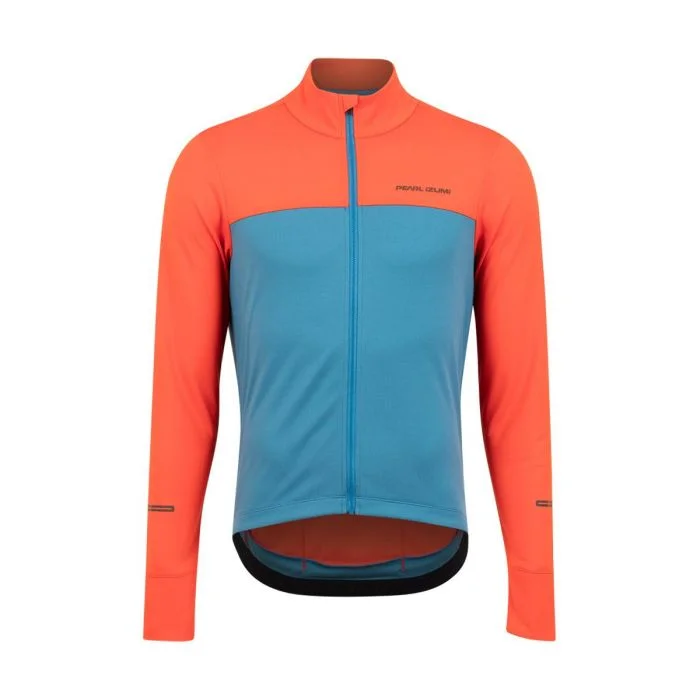 Men's Moisture - Wicking Lacrosse Jerseys with Mesh Panels for Optimal Performance on the FieldPearl Izumi Quest Thermal Long Sleeve Road Jersey - Solar Flare-Lagoon
