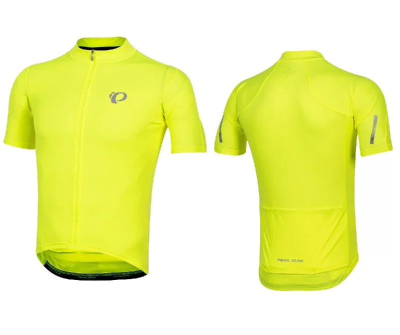 Men's Cycling Jerseys with Reflective Stripes for Safe and Stylish Rides at NightPearl Izumi Select Pursuit Short Sleeve Road Jersey - Screaming Yellow - 2018