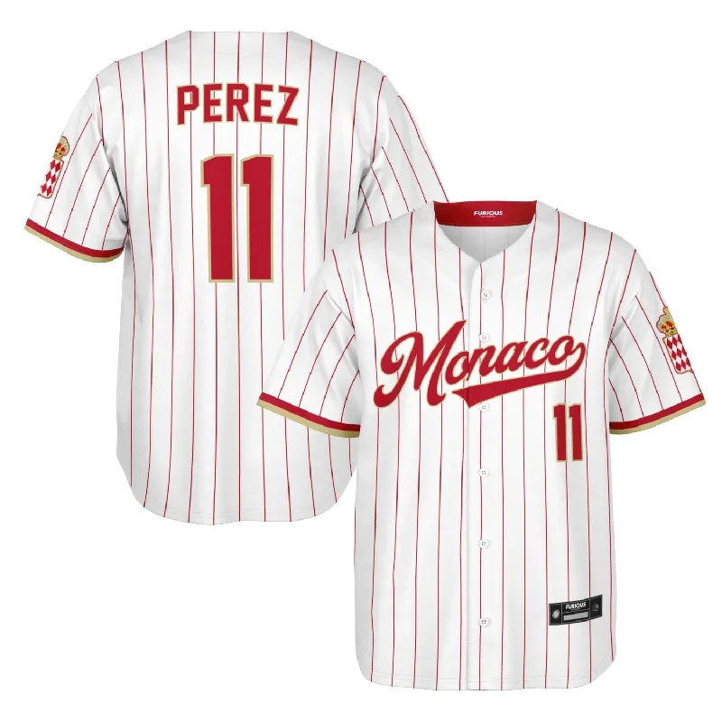 Men's Custom - Printed Baseball Jerseys with Player Names and Numbers for Personalized StylePerez - Monaco Jersey
