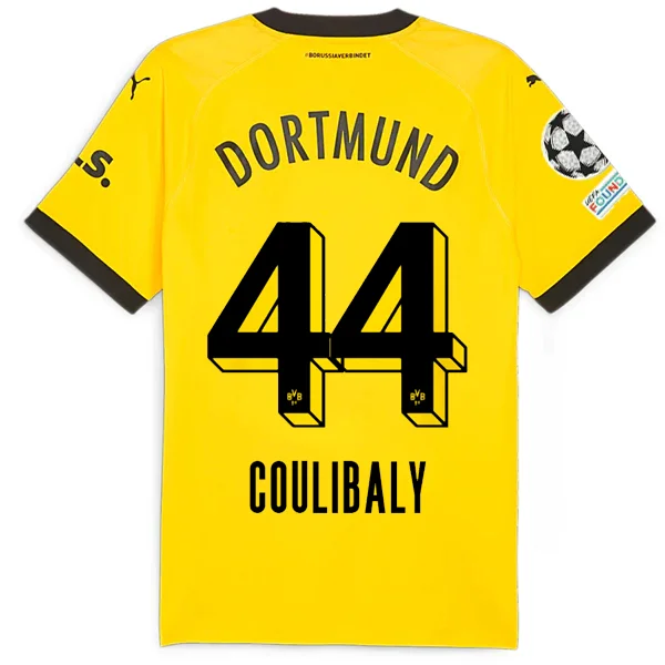 Men's Throwback Rugby Jerseys of Historic Matches and Teams for Rugby History BuffsPuma Borussia Dortmund Authentic Coulibaly Home Jersey w/ Champions League Patches 23/24 (Cyber Yellow/Puma Black)