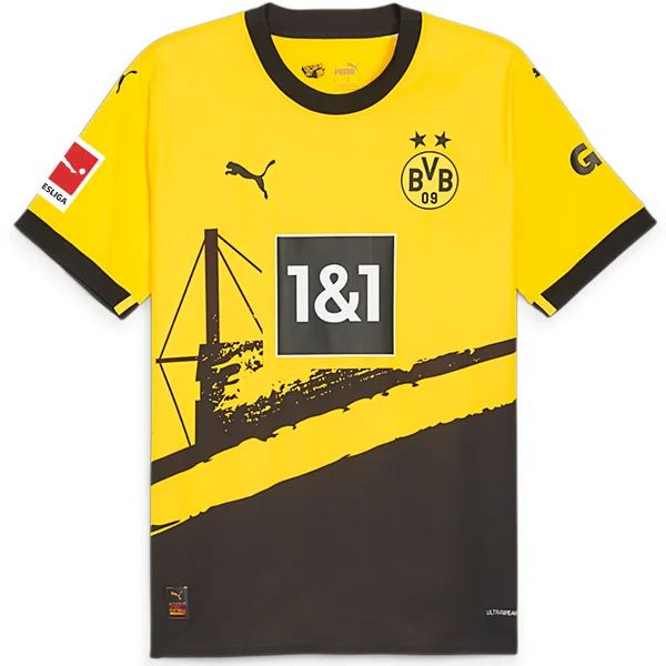 Men's Custom - Embroidered Volleyball Jerseys for Team Uniforms or Personalized GearPuma Borussia Dortmund Authentic Home Jersey w/ Bundesliga Patch 23/24 (Cyber Yellow/Puma Black)