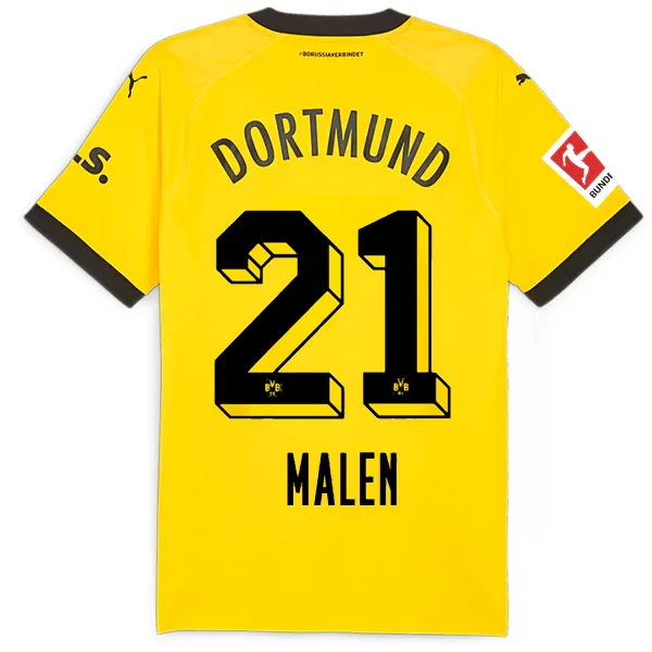 Men's Basketball Jerseys in Sleeveless Design for Enhanced Mobility on the CourtPuma Borussia Dortmund Authentic Malen Home Jersey w/ Bundesliga Patch 23/24 (Cyber Yellow/Puma Black)