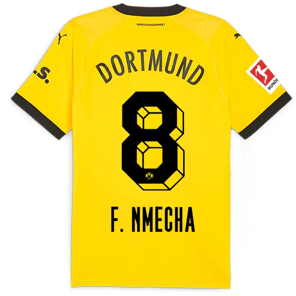 Men's Basketball Jerseys with Signature Player Logos for a Fan - Favorite LookPuma Borussia Dortmund Authentic Nmecha Home Jersey w/ Bundesliga Patch 23/24 (Cyber Yellow/Puma Black)