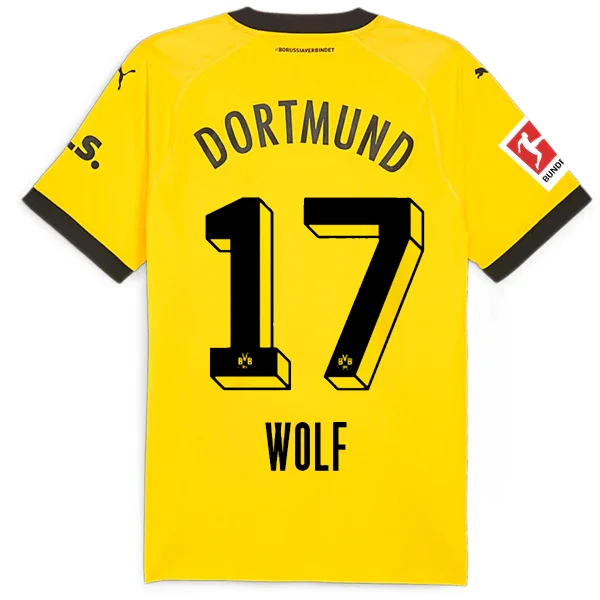 Men's Throwback Tennis Jerseys Inspired by Iconic Matches and PlayersPuma Borussia Dortmund Authentic Wolf Home Jersey w/ Bundesliga Patch 23/24 (Cyber Yellow/Puma Black)