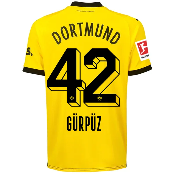Men's Retro Hockey Jerseys with Classic Stripes and Logos for a Nostalgic Hockey AestheticPuma Borussia Dortmund Gurpuz Home Jersey w/ Bundesliga Patch 23/24 (Cyber Yellow/Puma Black)
