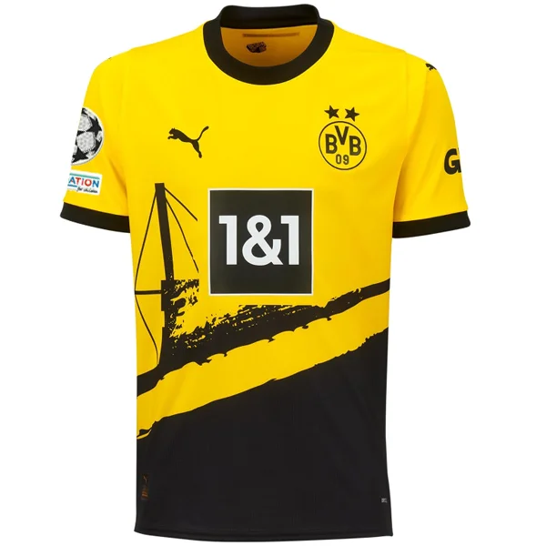 Men's Throwback Tennis Jerseys Inspired by Iconic Matches and PlayersPuma Borussia Dortmund Home Jersey w/ Champions League Patches 23/24 (Cyber Yellow/Puma Black)