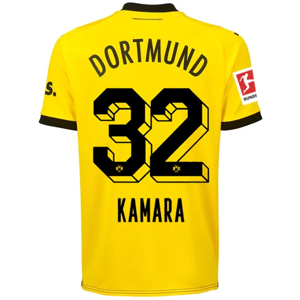 Men's Vintage American Football Jerseys of Legendary Teams for Collectors and FansPuma Borussia Dortmund Kamara Home Jersey w/ Bundesliga Patch 23/24 (Cyber Yellow/Puma Black)