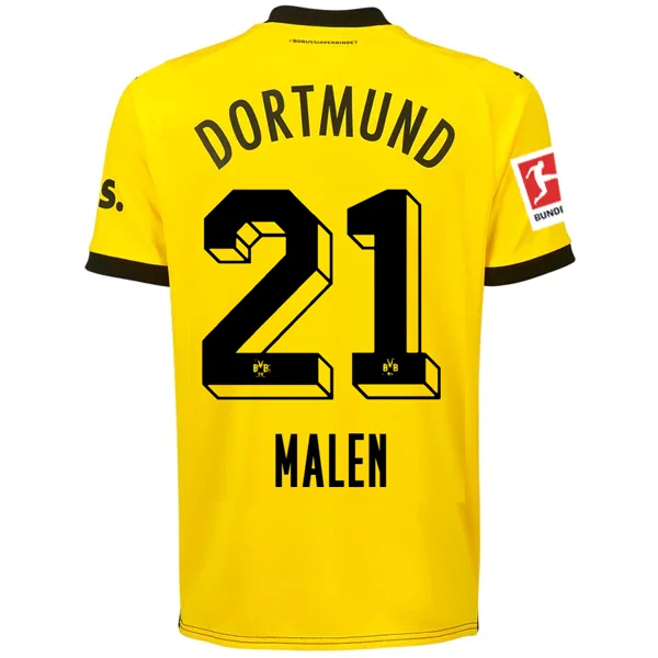 Men's Vintage American Football Jerseys of Legendary Teams for Collectors and FansPuma Borussia Dortmund Malen Home Jersey w/ Bundesliga Patch 23/24 (Cyber Yellow/Puma Black)