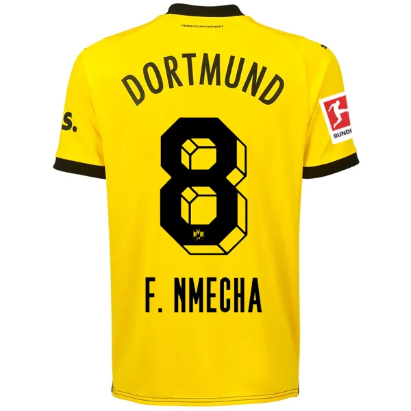 Men's Retro Soccer Jerseys of Famous Clubs from the 90s for Nostalgic Football EnthusiastsPuma Borussia Dortmund Nmecha Home Jersey w/ Bundesliga Patch 23/24 (Cyber Yellow/Puma Black)