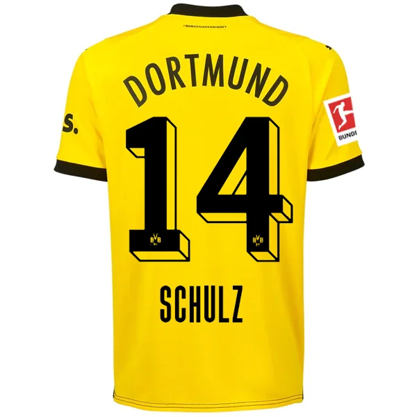 Men's Retro Hockey Jerseys with Classic Stripes and Logos for a Nostalgic Hockey AestheticPuma Borussia Dortmund Schulz Home Jersey w/ Bundesliga Patch 23/24 (Cyber Yellow/Puma Black)