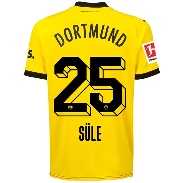 Men's Replica Hockey Jerseys of Star Players for Devoted Ice Hockey SupportersPuma Borussia Dortmund Sule Home Jersey w/ Bundesliga Patch 23/24 (Cyber Yellow/Puma Black)