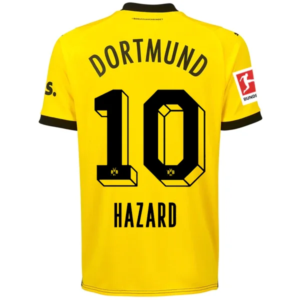 Men's NBA Authentic Team Jerseys in Official Team Colors for True Basketball FansPuma Borussia Dortmund Thorgan Hazard Home Jersey w/ Bundesliga Patch 23/24 (Cyber Yellow/Puma Black)