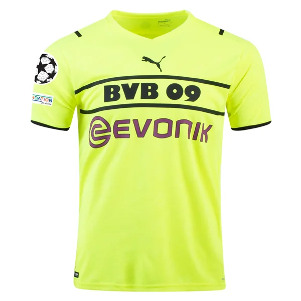Men's Vintage American Football Jerseys of Legendary Teams for Collectors and FansPuma Borussia Dortmund UCL Cup Jersey w/ Champions League Patches 21/22 (Safety Yellow/Puma Black)