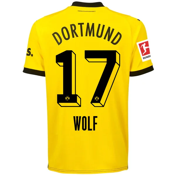 Men's Vintage American Football Jerseys of Legendary Teams for Collectors and FansPuma Borussia Dortmund Wolf Home Jersey w/ Bundesliga Patch 23/24 (Cyber Yellow/Puma Black)