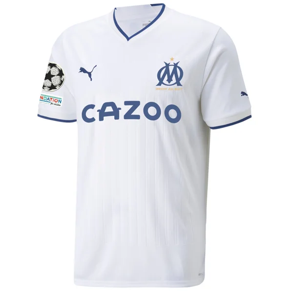 Men's Throwback Rugby Jerseys of Historic Matches and Teams for Rugby History BuffsPuma Olympique Marseille Home Jersey w/ Champions League Patches 22/23 (White)