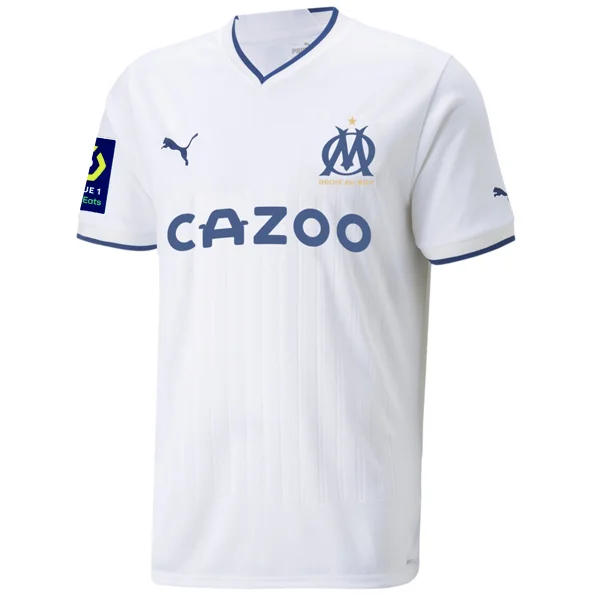 Men's Authentic Soccer Jerseys of National Teams for International Football EventsPuma Olympique Marseille Home Jersey w/ Ligue 1 Patch 22/23 (White)