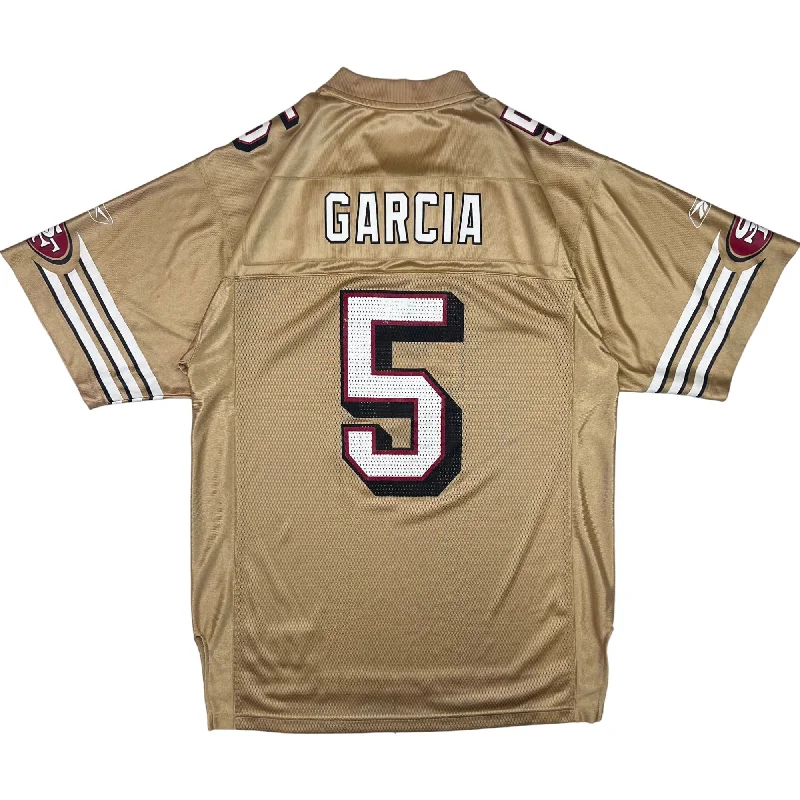 Men's Basketball Jerseys with Signature Player Logos for a Fan - Favorite LookReebok NFL San Francisco 49ers Garcia #5 Football Jersey Gold