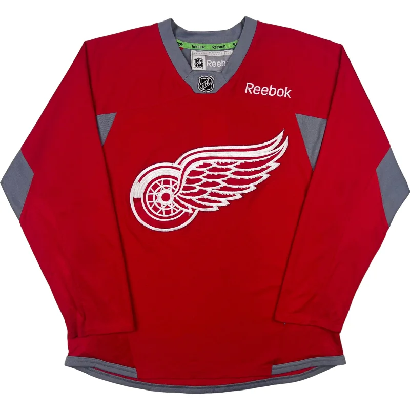 Men's Retro Hockey Jerseys with Classic Stripes and Logos for a Nostalgic Hockey AestheticReebok NHL Detroit Red Wings Hockey Jersey Red