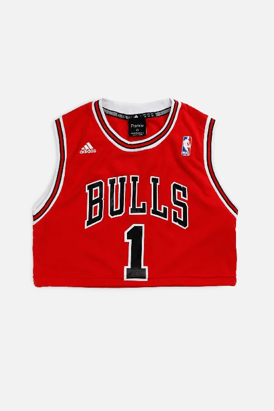 Men's Custom - Embroidered Volleyball Jerseys for Team Uniforms or Personalized GearRework Chicago Bulls NBA Crop Jersey - XS