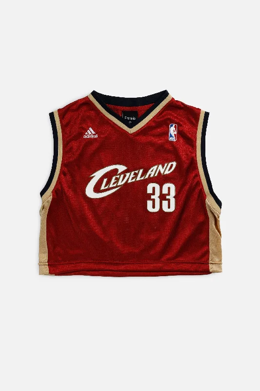 Men's Throwback Tennis Jerseys Inspired by Iconic Matches and PlayersRework Cleveland Cavaliers NBA Crop Jersey - M