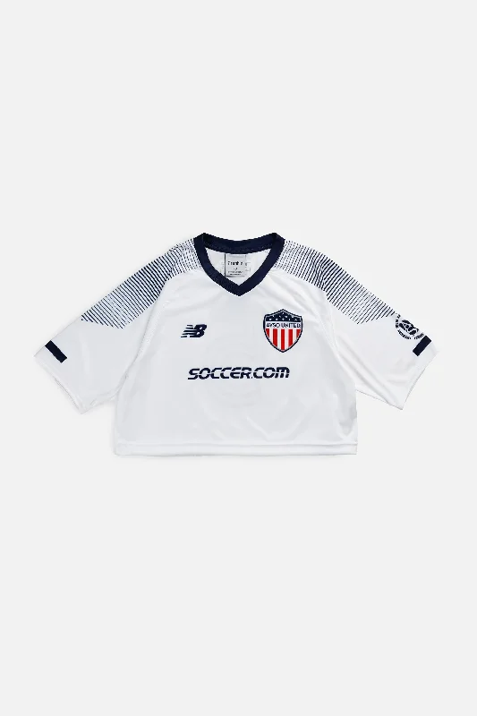 Men's Throwback Tennis Jerseys Inspired by Iconic Matches and PlayersRework Crop Ayso United Soccer Jersey - S