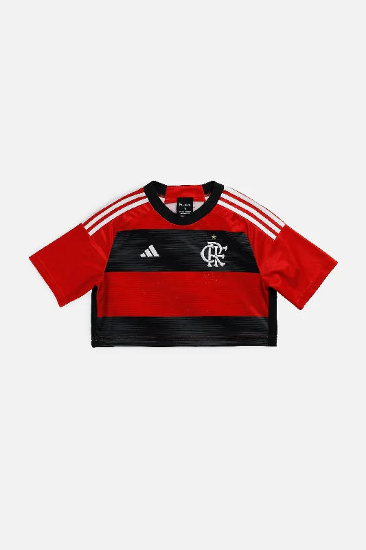 Men's Authentic Soccer Jerseys of National Teams for International Football EventsRework Crop Flamengo Soccer Jersey - S