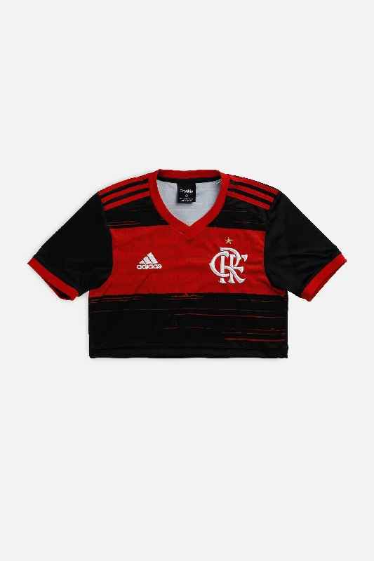 Men's Authentic Soccer Jerseys of National Teams for International Football EventsRework Crop Flamengo Soccer Jersey - XS