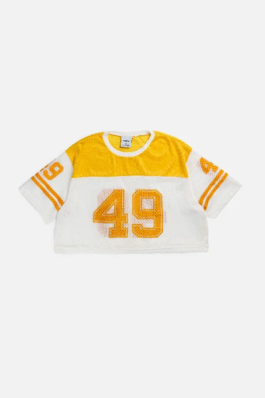 Men's Moisture - Wicking Lacrosse Jerseys with Mesh Panels for Optimal Performance on the FieldRework Crop Football Jersey - L