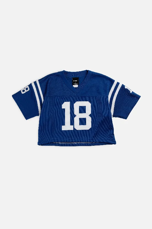 Men's Custom - Embroidered Volleyball Jerseys for Team Uniforms or Personalized GearRework Crop Indianapolis Colts NFL Jersey - M