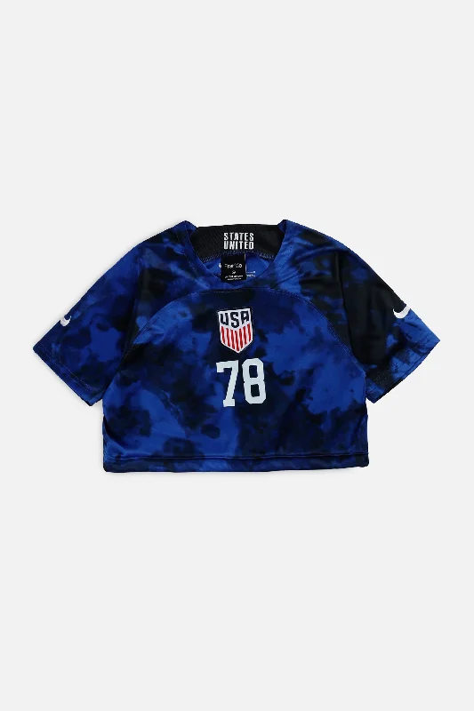 Men's Replica Hockey Jerseys of Star Players for Devoted Ice Hockey SupportersRework Crop USA Soccer Jersey - XS