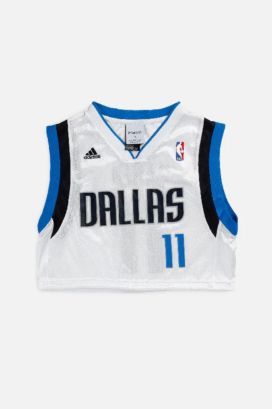 Men's Custom - Printed Baseball Jerseys with Player Names and Numbers for Personalized StyleRework Dallas Mavericks NBA Crop Jersey - XS