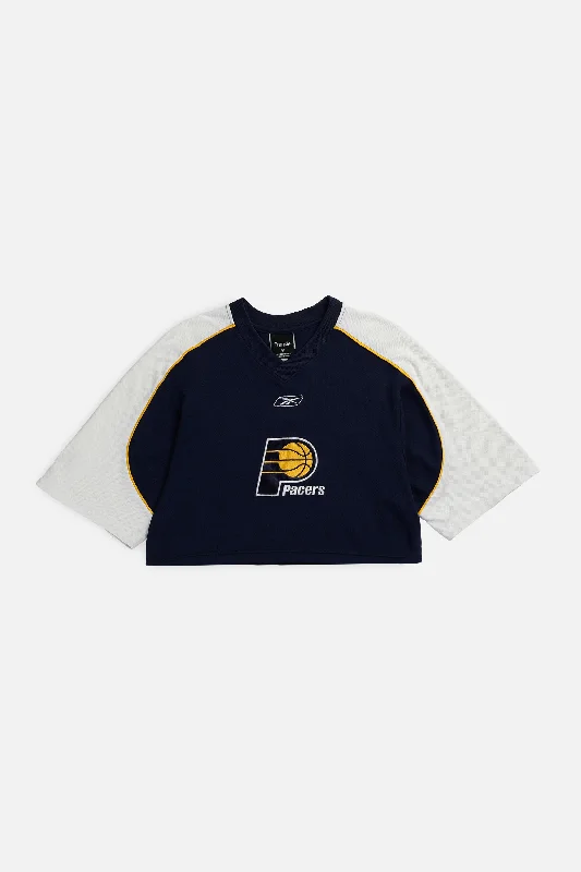 Men's Custom - Embroidered Volleyball Jerseys for Team Uniforms or Personalized GearRework Indiana Pacers NBA Crop Jersey - S