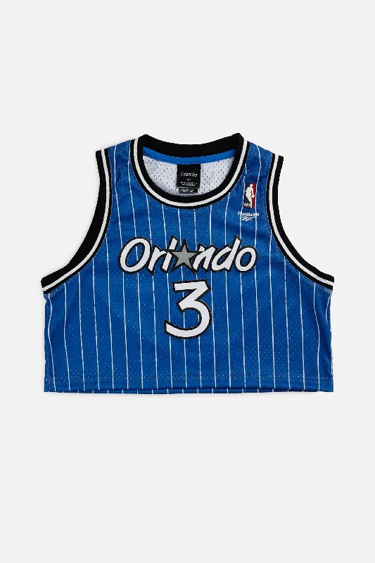 Men's Moisture - Wicking Lacrosse Jerseys with Mesh Panels for Optimal Performance on the FieldRework Orlando Magic NBA Crop Jersey - M