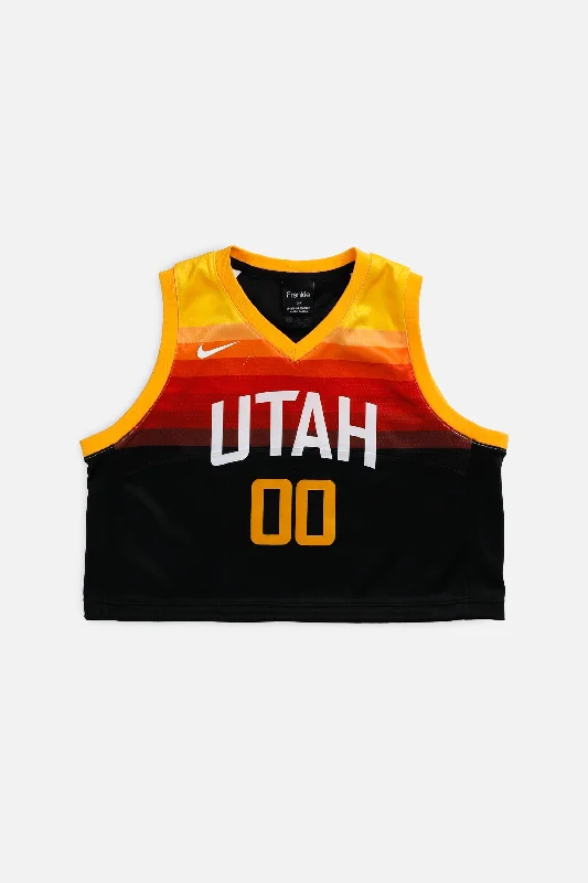 Men's Basketball Jerseys with Signature Player Logos for a Fan - Favorite LookRework Utah Jazz NBA Crop Jersey - M