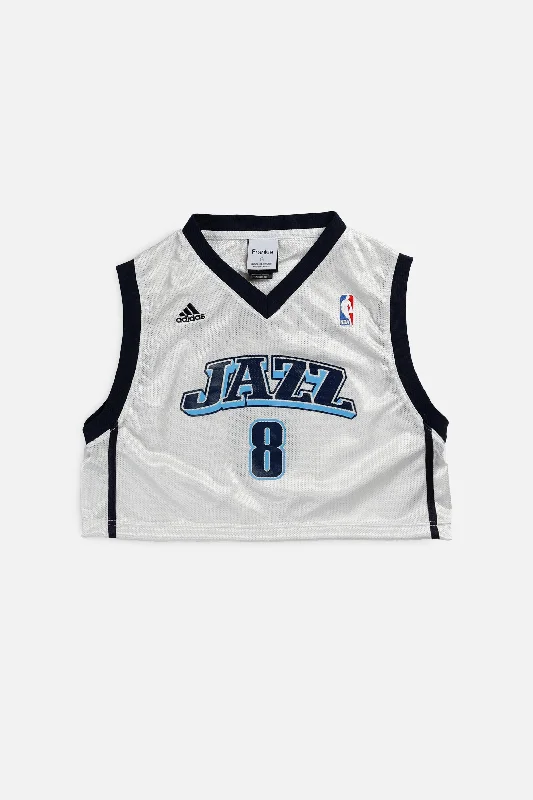 Men's Vintage American Football Jerseys of Legendary Teams for Collectors and FansRework Utah Jazz NBA Crop Jersey - S