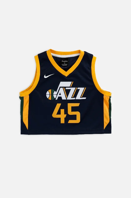 Men's Retro Soccer Jerseys of Famous Clubs from the 90s for Nostalgic Football EnthusiastsRework Utah Jazz NBA Crop Jersey - S