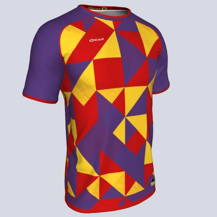 Men's Breathable Polyester Running Jerseys in Bright Neon Colors for High - Visibility WorkoutsShock Custom Jersey