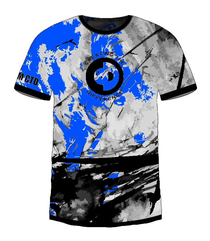 Men's Custom - Printed Baseball Jerseys with Player Names and Numbers for Personalized StyleSketch Blue Jersey