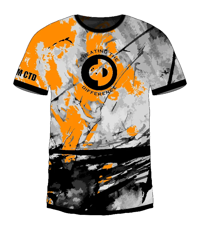 Men's Custom - Embroidered Volleyball Jerseys for Team Uniforms or Personalized GearSketch Orange Jersey
