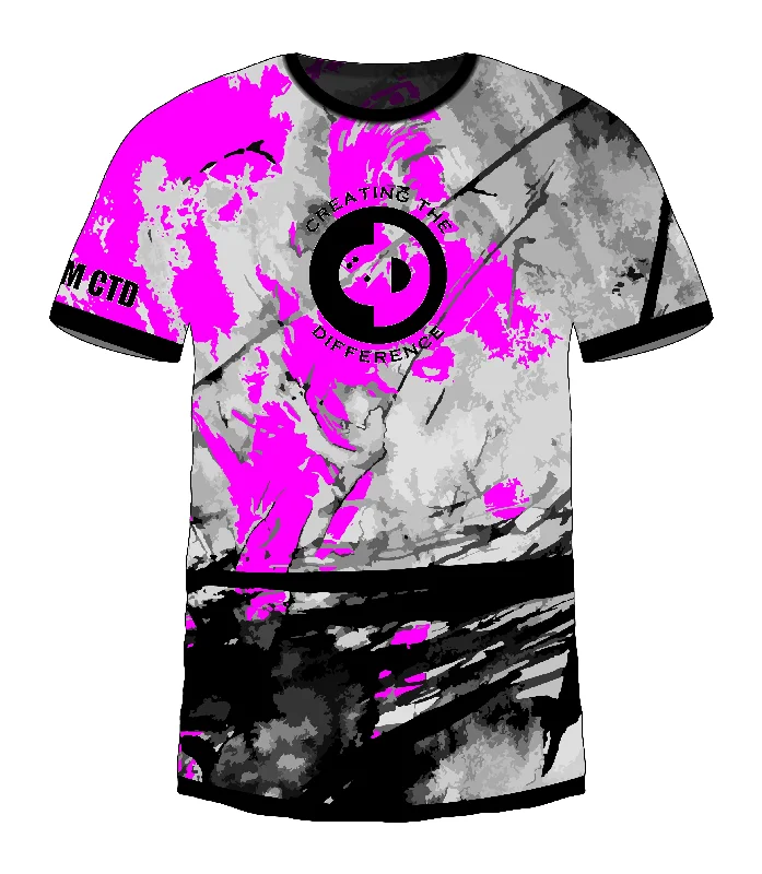 Men's Moisture - Wicking Golf Jerseys with UV Protection for Comfortable Rounds on the CourseSketch Pink Jersey