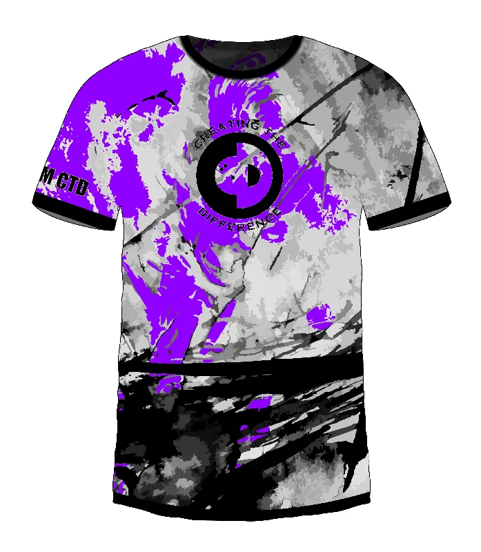 Men's Limited - Edition Cricket Jerseys Commemorating Historic Matches for Die - Hard Cricket LoversSketch Purple Jersey